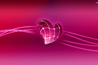Neon Lights On A Pink Heart Wallpapers   Digital Art Wallpapers ...