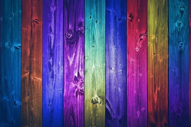 1600x900 Colored Wood Board Wallpapers