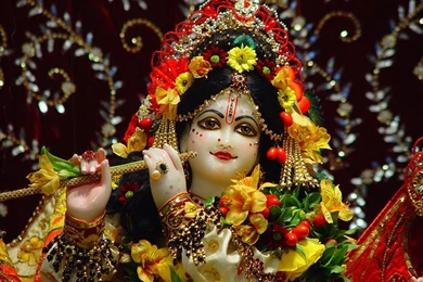 Beautifully Decorated Lord Krishna Janmashtami HD Wallpapers