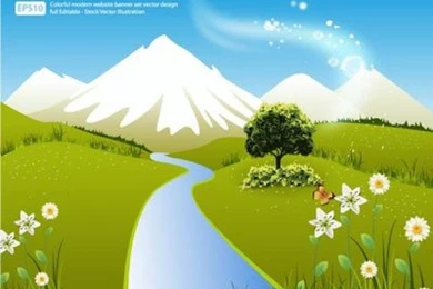 Scenery Vectors, Photos And PSD Files