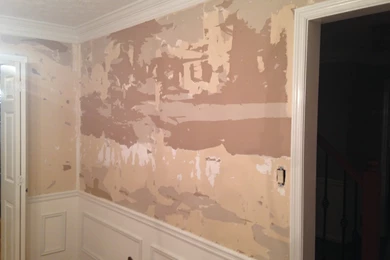 How To Fix A Wall Destroyed By Wallpaper... The Easy Way ...