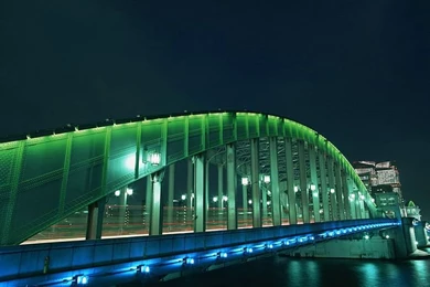 Tokyo & Yokohama City Bridges Wallcoo.net