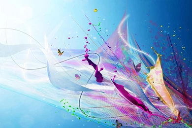 Curves And Paint Splash, Spash, Butterfly, Abstract, 1920x1080 HD ...