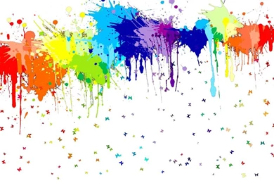 Wallpapers Paint Splash Rainbow Splatters Png Click To View ...
