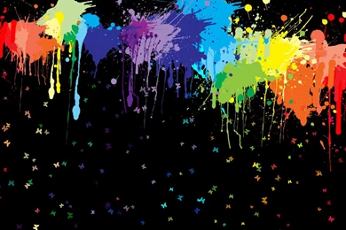 Paint Splashes Widescreen Wallpapers