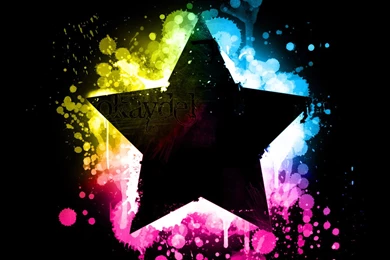 Neon Color Splash Paint