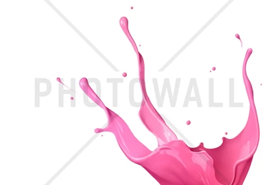 Pink Paint Splash   Wall Mural & Photo Wallpapers   Photowall
