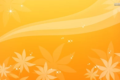 Yellow Sparkling Flowers Wallpapers   Digital Art Wallpapers