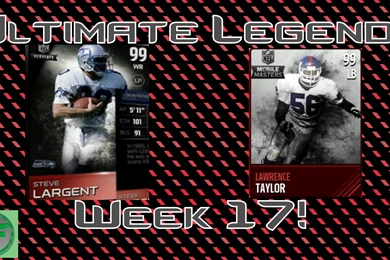 Madden Mobile Ultimate Legends Week 17! Lawrence Taylor And Steve ...