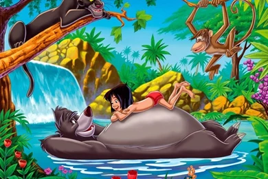 Mougly & Baloo   The Jungle Book Wallpapers (29988154)   Fanpop
