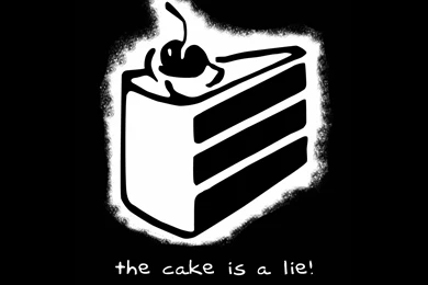 The Cake Is A Lie Wallpapers
