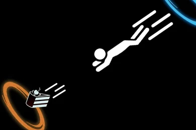 PORTAL THGE CAKE IS A LIE WALLPAPER   (