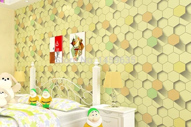 2015 New Holographic 3D Stereoscopic Hexagonal Wallpapers Upscale ...