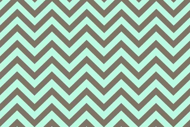 Mint & Brown Chevron iPhone Wallpapers