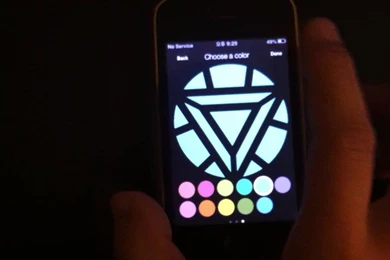 Iphone AVENGER Ironman Arc Reactor App For Halloween !! [iGlow ...