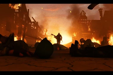 DeviantArt: More Like [TF2] Meet The Pyro   Burning City Wallpapers ...