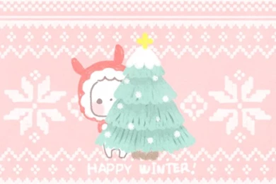 Winter iPhone Wallpapers Cartoon Art. Tap To See More Korean ...