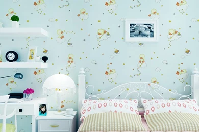 Wall Paper. Pune Korean Girl Room Backdrop Bedroom Children's Room ...