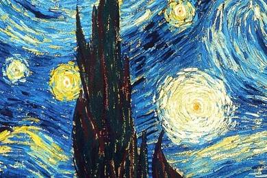 The Starry Night HD Desktop Wallpapers : Widescreen : High ...