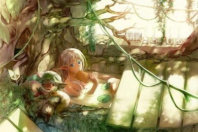 Elves Magical Animals Sen Kawa Original Anime Fantasy Elf ...