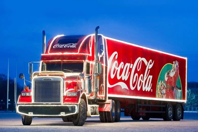 Coca Cola Christmas HD Wallpapers With Truck   2015
