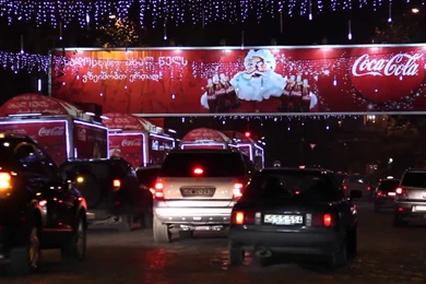 Coca Cola Christmas Truck 2013 GEORGIA   YouTube