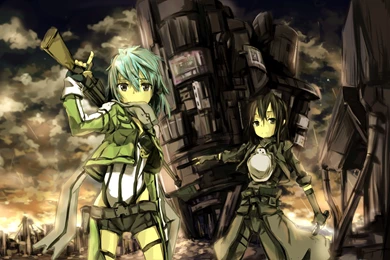 Sword Art Online, Kirigaya Kazuto, Asada Shino, Gun Gale Online ...