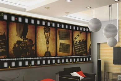 Home Theater Decor Film FILMSTRIP Wallpapers Wall Mural