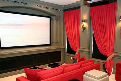 Download Wallpapers 1920x1080 Room, Movie Theater, Sofa, Screen ...