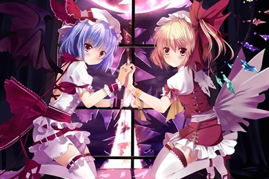 Remilia And Flandre By Xephonia