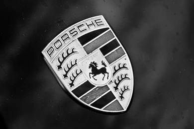 Porsche Emblem Wall Stickers Amp Decals Porsche Logo Black And ...