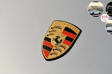 Singer Porsche 911 Silver   Badge