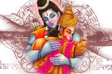 High Quality Hanuman Wallpapers And Pictures: Lord Rama Hugging ...