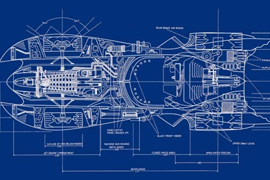 Batman, Blueprints, Batman Returns, Batmobile :: Wallpapers