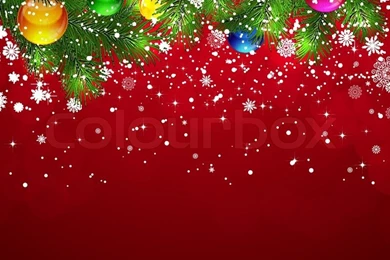 Christmas Backgrounds With Snow covered Branches Of Christmas Tree ...