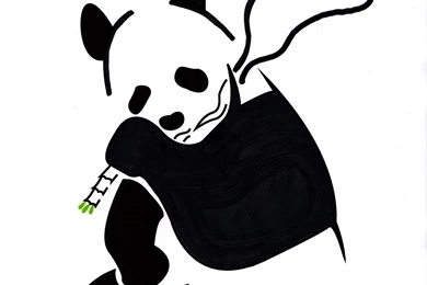 Panda Stencil   Banksy Inspired By Danfleming On DeviantArt