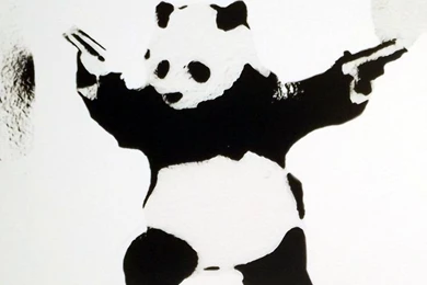 Banksy Image, Framed And Mounted Print: 18 X 14 Inches Framed ...