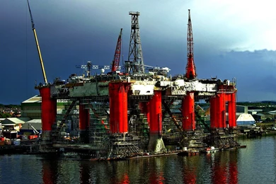 Oil Rig By Eanee On DeviantArt