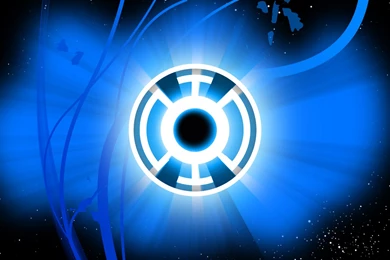 Blue Lantern Logo In Space