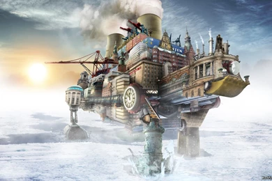 Steampunk Rig Tablet Wallpapers