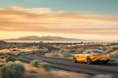 2015 Mercedes AMG GT Solarbeam Motion Rear Angle Wallpapers