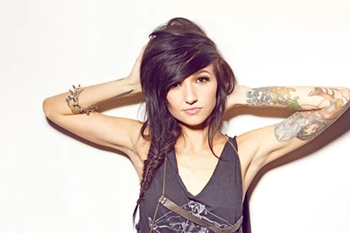 Download Wallpapers 1024x600 Girl, Brunette, Style, Hand, Tattoos ...