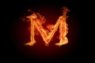Letter M Fire HD Image Wallpapers