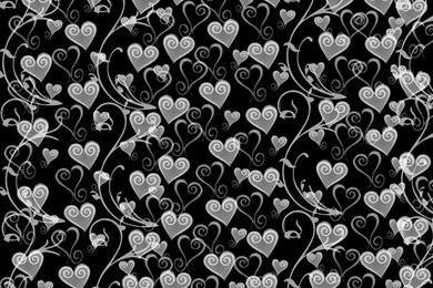 Wallpapers For Black And White Hearts Wallpapers
