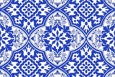 My Delft Tile Fabric Poetryqn Spoonflower