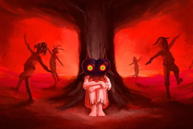 My Roommate Loves Majora's Mask, I Painted This For His Birthday ...