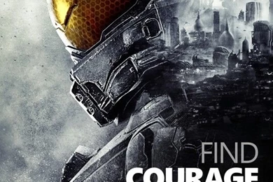 Master Chief Find Courage In Chaos Phone Wallpapers