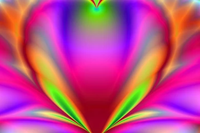 RAINBOW HEART WALLPAPER   (