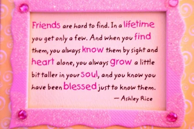 Inspirational Quotes: Friendship Quotes Wiyh Pink Backgrounds