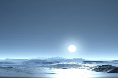 1920x1080 Nice Ocean White Night Desktop PC And Mac Wallpapers